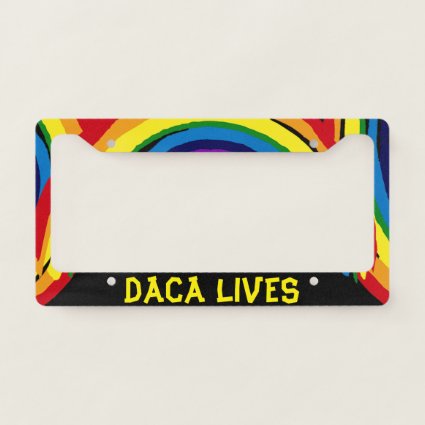 DACA Lives Rainbow License Plate Frame