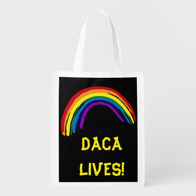 DACA Lives Rainbow Reusable Grocery Bag