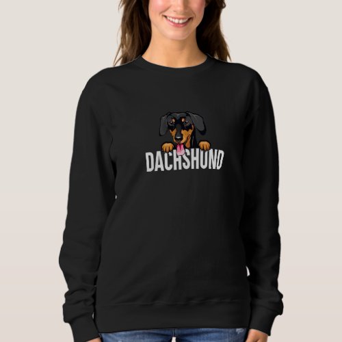 Dachhund Dad Funny Dog Owner Dog Lover Dachshunds  Sweatshirt