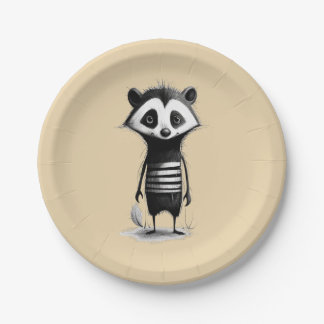 Dachs badger paper plates