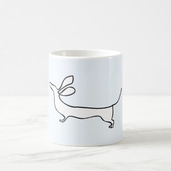 Dachs One-line Illustration Mug by Doxie_love at Zazzle