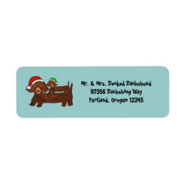 Dachshing all the Way Label