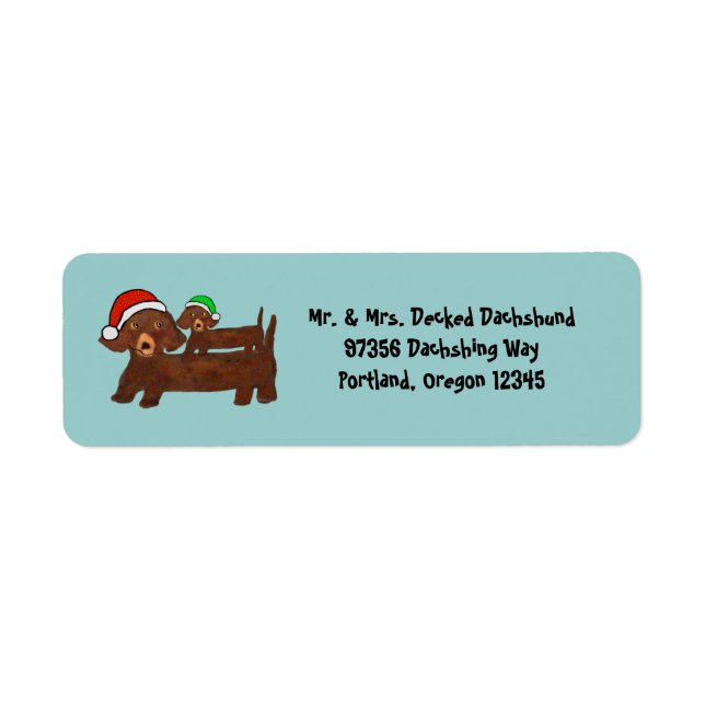 Dachshing all the Way Label (Front)