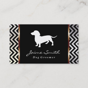 Dachshund 3 Dog Groomer Business Card