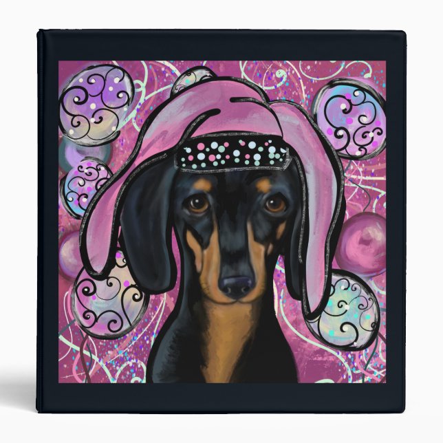 DACHSHUND         3 RING BINDER (Front)