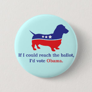 Dachshund 4 Obama Button
