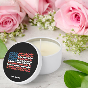 Dachshund 4th of July American Flag Patriotic Mini Candle Favors