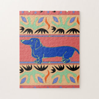 Dachshund abstract jigsaw puzzle