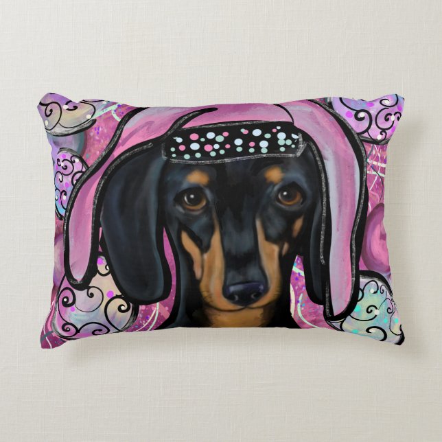 DACHSHUND        ACCENT PILLOW (Front)