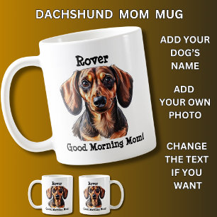 Dachshund,  Add Dog's Name, Change Photo Coffee Mug
