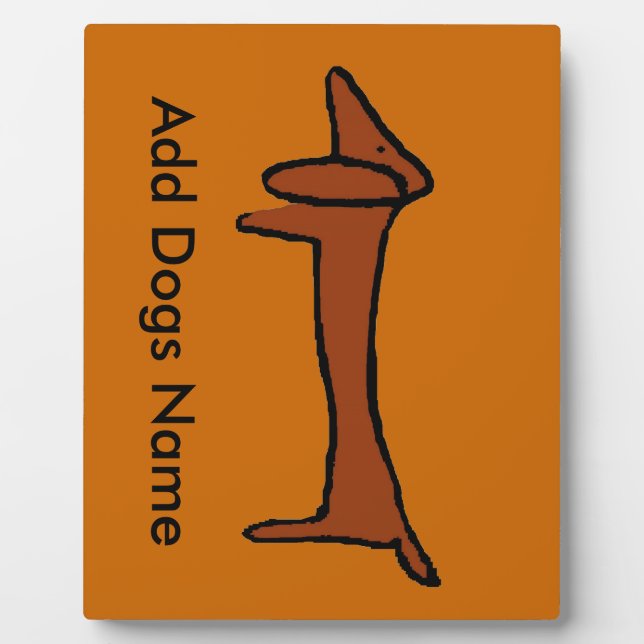 Dachshund, add name plaque (Front)