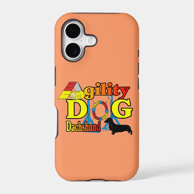 Dachshund_Agility Iphone Case (Back)