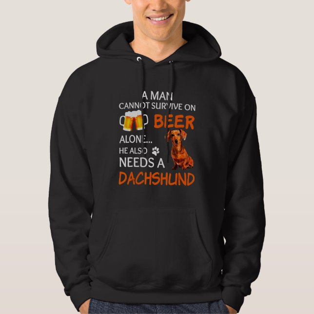 Dachshund Also Hoodie (Front)