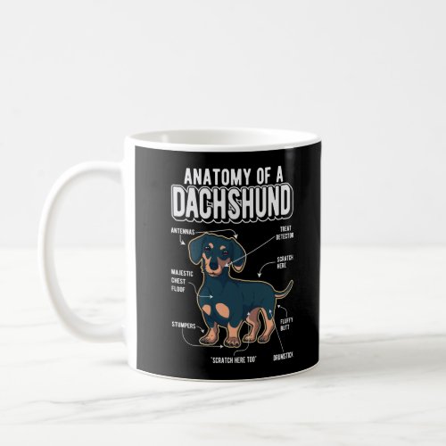 Dachshund Anatomy Funny Dog Coffee Mug