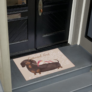 Dachshund and Birds Family Doormat