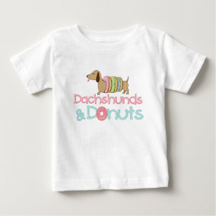Dachshund and Donuts Wiener Dog T-Shirt for Kids