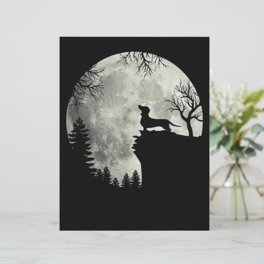 Dachshund And Moon Halloween (Standing Front)