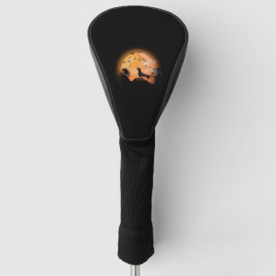 Dachshund And Moon Halloween Golf Head Cover