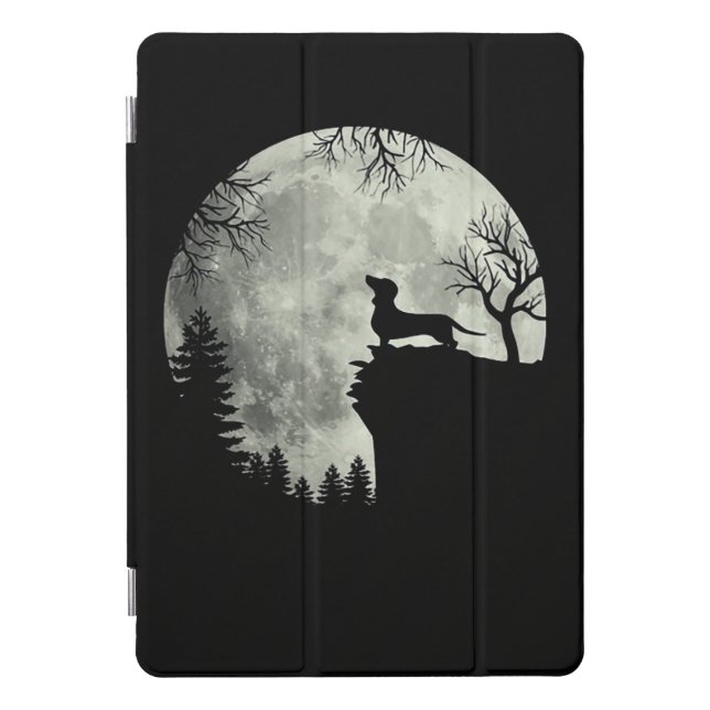 Dachshund And Moon Halloween iPad Pro Cover (Front)
