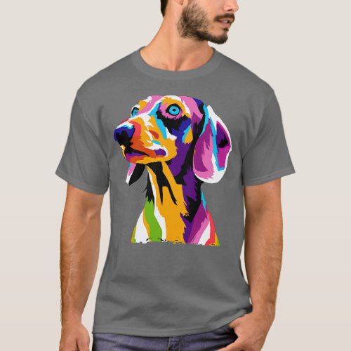 Dachshund Art Dog Lover Gifts 3 T_Shirt