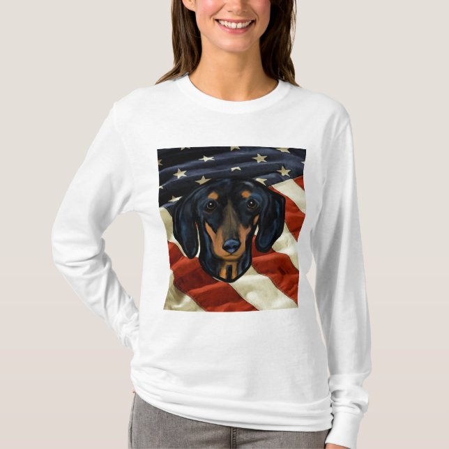 DACHSHUND ART T-Shirt (Front)