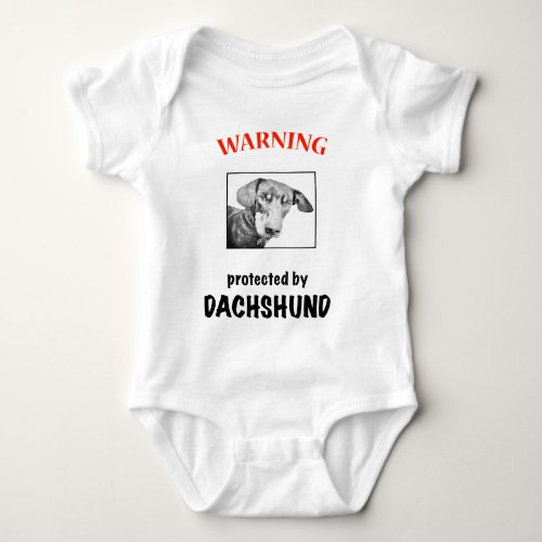 Dachshund Baby Bodysuit