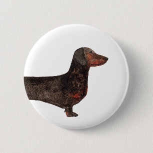 Dachshund badge button