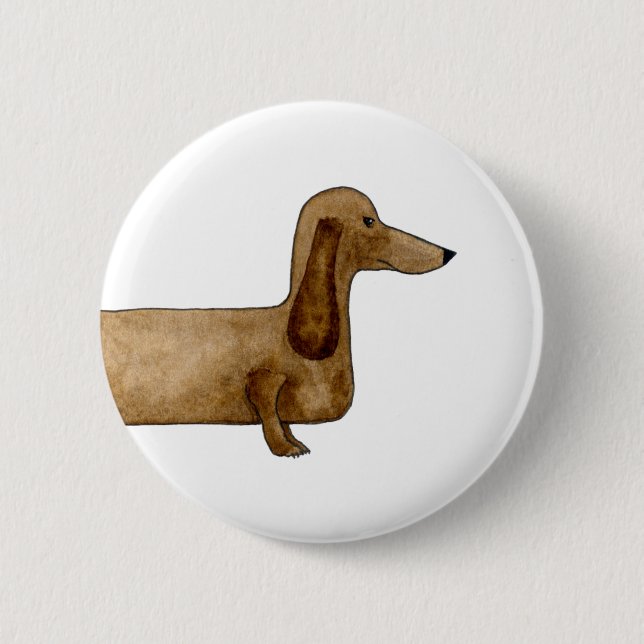 Dachshund badge button (Front)