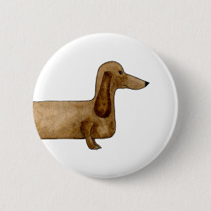Dachshund badge button