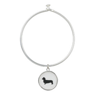 "Dachshund" Bangle Charm Bracelet