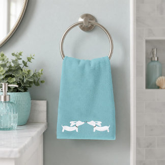 Dachshund Bathroom Towel Set | 3 Piece Doxie Bath