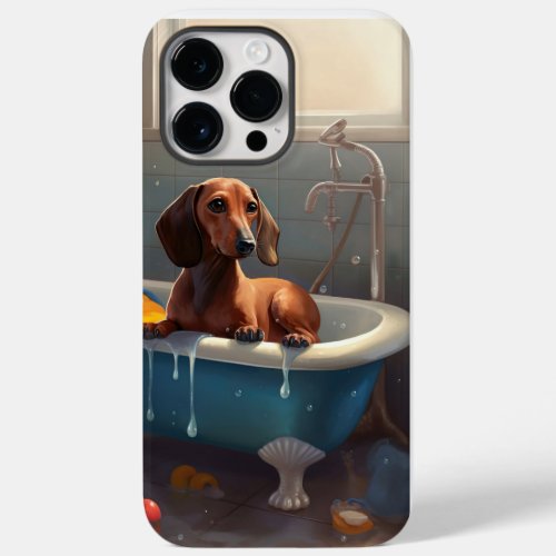 Dachshund Bathtime Fun  Case_Mate iPhone 14 Pro Max Case