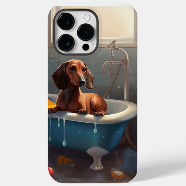 Dachshund Bathtime Fun  Case-Mate iPhone Case (Back)