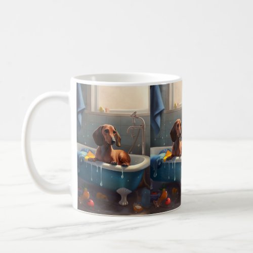 Dachshund Bathtime Fun  Coffee Mug