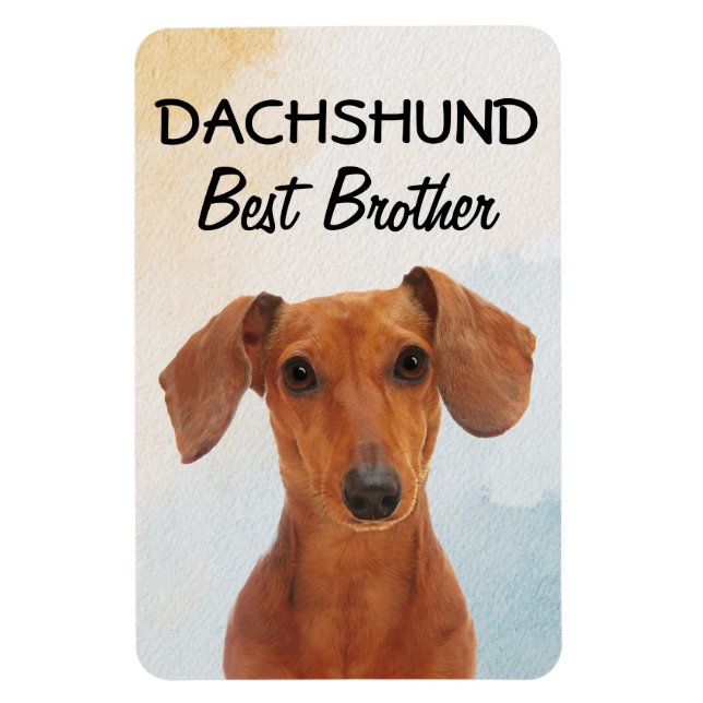 Dachshund Best Brother Magnet (Vertical)