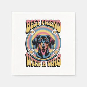 Dachshund Best Friend With A Wag Napkins