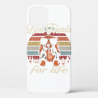 Dachshund Best Friends For Life Funny Vintage Retr iPhone 12 Case