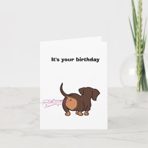 Dachshund Birthday Card