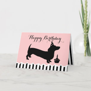 Dachshund Birthday Card