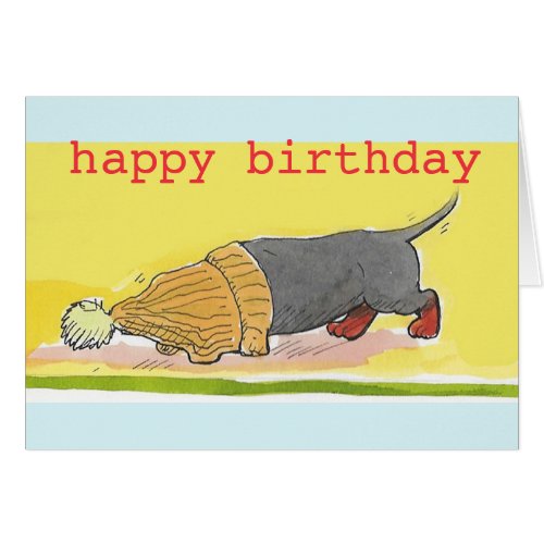 Dachshund Birthday card
