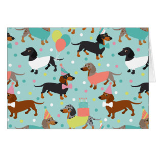 Dachshund Birthday Cards
