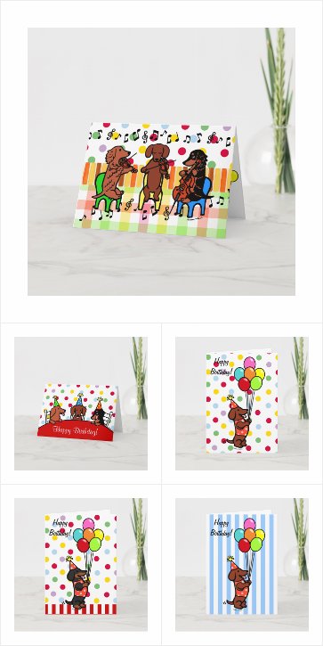 Dachshund Birthday Cards!