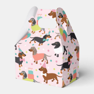 Dachshund Birthday Favor Box