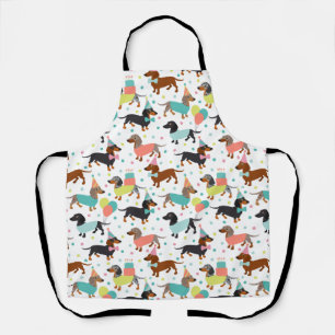 Dachshund Birthday Party Celebration Apron
