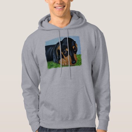 Dachshund Black And Tan Puppy Dog Sweatshirt