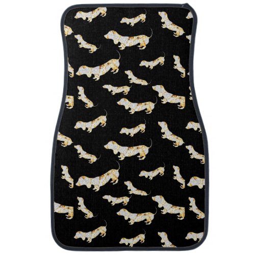 DACHSHUND BLING CAR FLOOR MAT