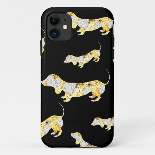 DACHSHUND BLING iPhone 11 CASE