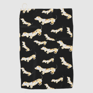 DACHSHUND BLING! GOLF TOWEL