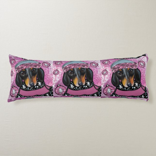 DACHSHUND  BODY PILLOW (Front)