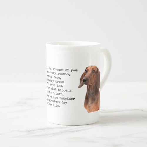 Dachshund Bone China Mug